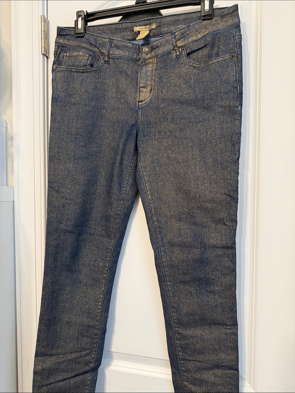 Forever 21 Women's Dark Indigo Skinny Jeans